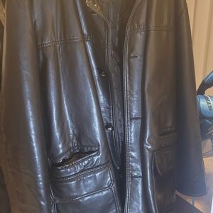 Men's Black Leather Jacket